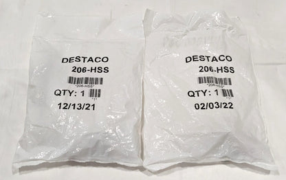 DESTACO Hold-Down Toggle Clamp Horizontal  100.00 lb Capacity 206-HSS *QTY 2*