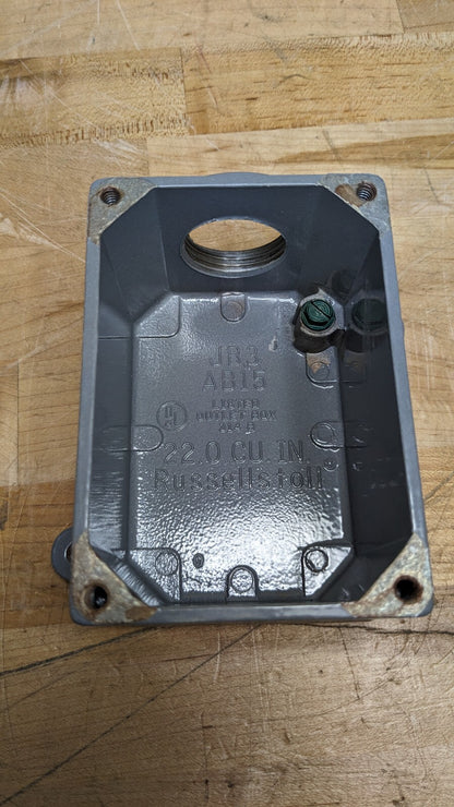 Russellstoll T &amp; B 3314 Receptacle w/ Junction Box &amp; Cap 30A 3W4P 480VAC