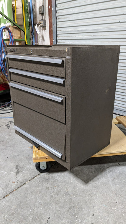 KENNEDY Steel Tool Roller Cabinet 3 Drawers Tubular Key Lock 273XB Damaged