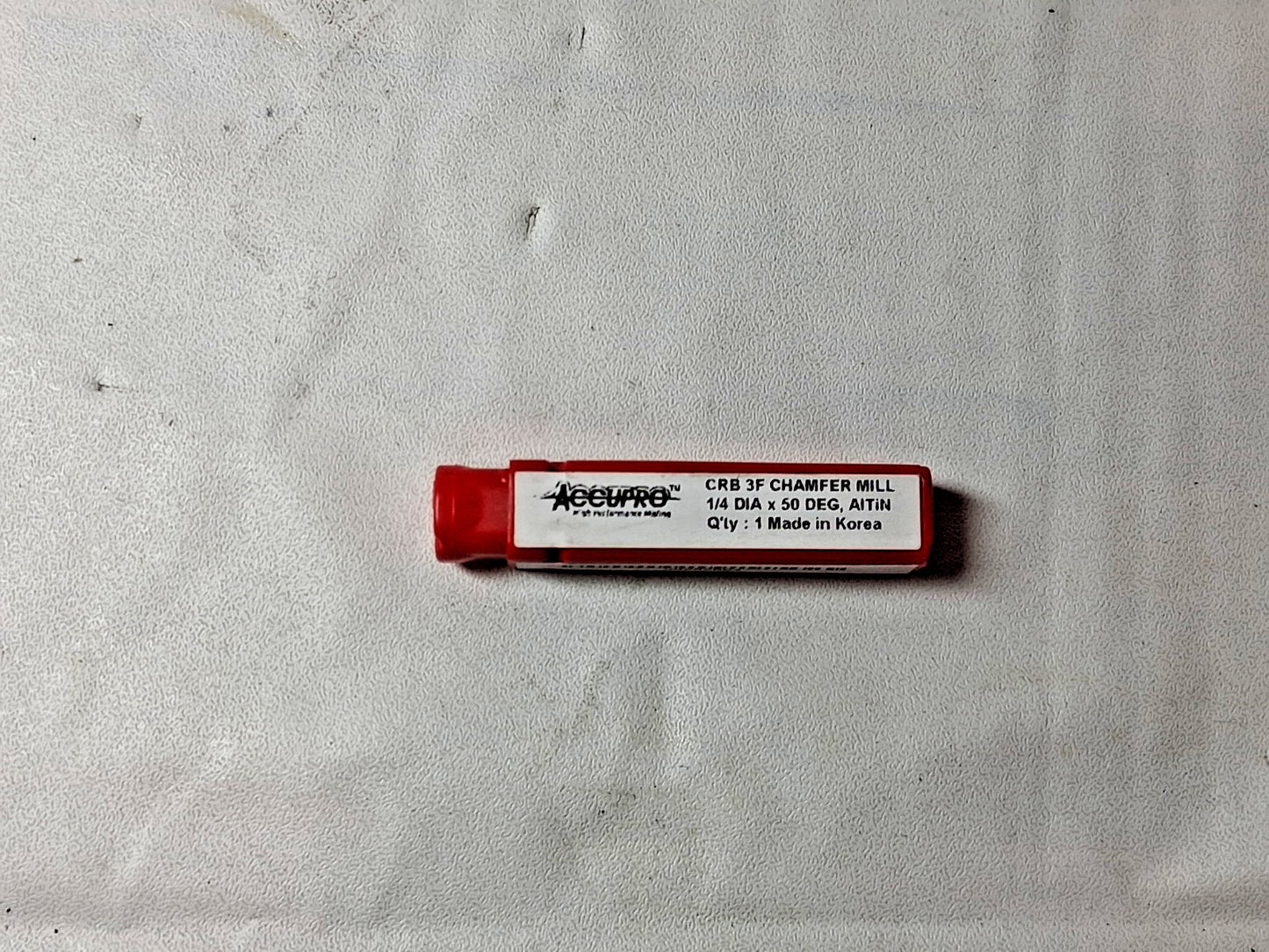 Accupro Carbide Chamfer Mills 1/4" Dia 1/4" Shank Dia 100 deg 3 FL 992