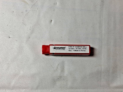 Accupro Carbide Chamfer Mills 1/4" Dia 1/4" Shank Dia 100 deg 3 FL 992