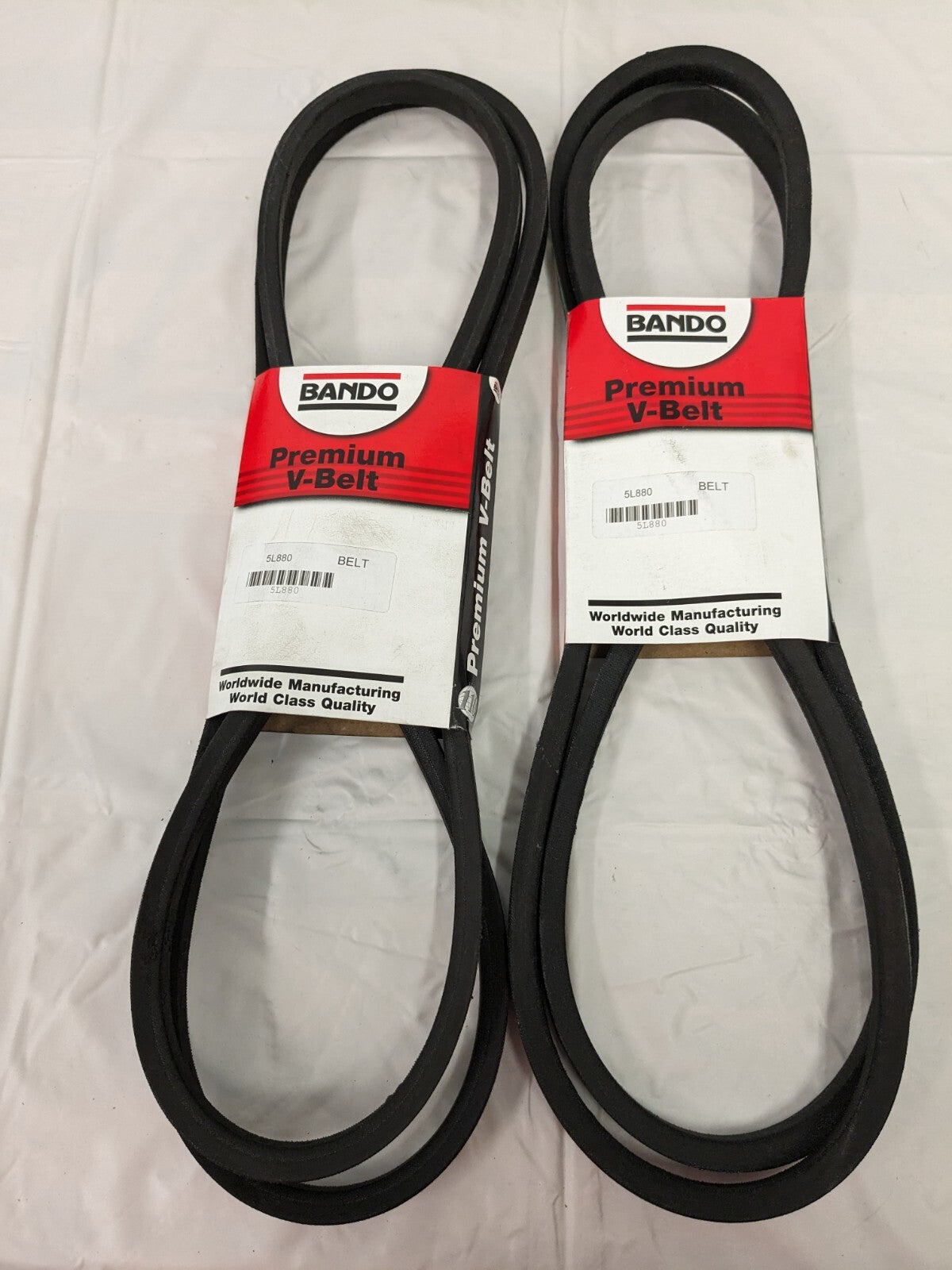 BANDO V-Belt 2pk Section 5L, 88" Outside Length, 21/32" Belt Width 5L880