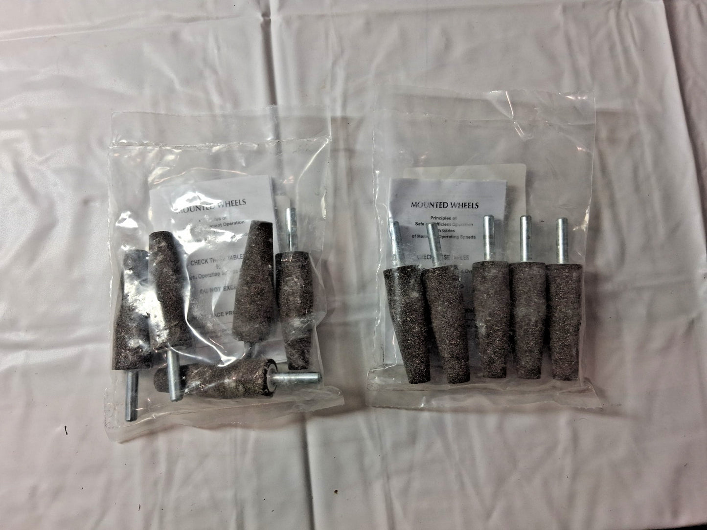 Tru-Maxx Mounted Point QTY10 2-1/2" Thick 1/4" Shank Dia A1 60 Grit 66253291807