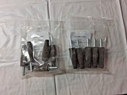 Tru-Maxx Mounted Point QTY10 2-1/2" Thick 1/4" Shank Dia A1 60 Grit 66253291807