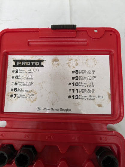PROTO Socket & Wrench Bolt Extractor INCOMPLETE J69X00