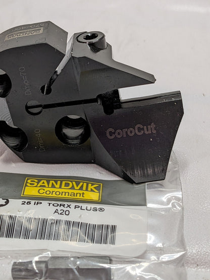 Sandvik Modular Grooving Head: Right Hand, Blade Holder Head 6038518