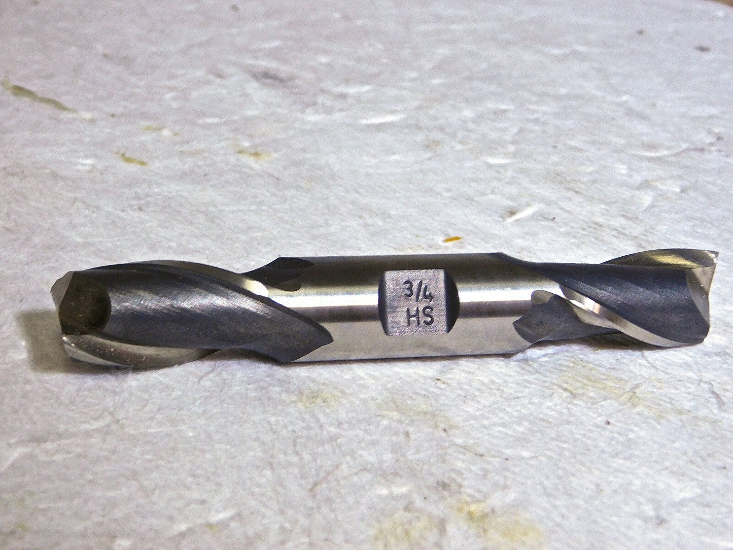 Interstate HSS Sq Dbl End Mill 3/4 Dia 1-5/16 LOC 3/4 Shank 5 OAL 01700483