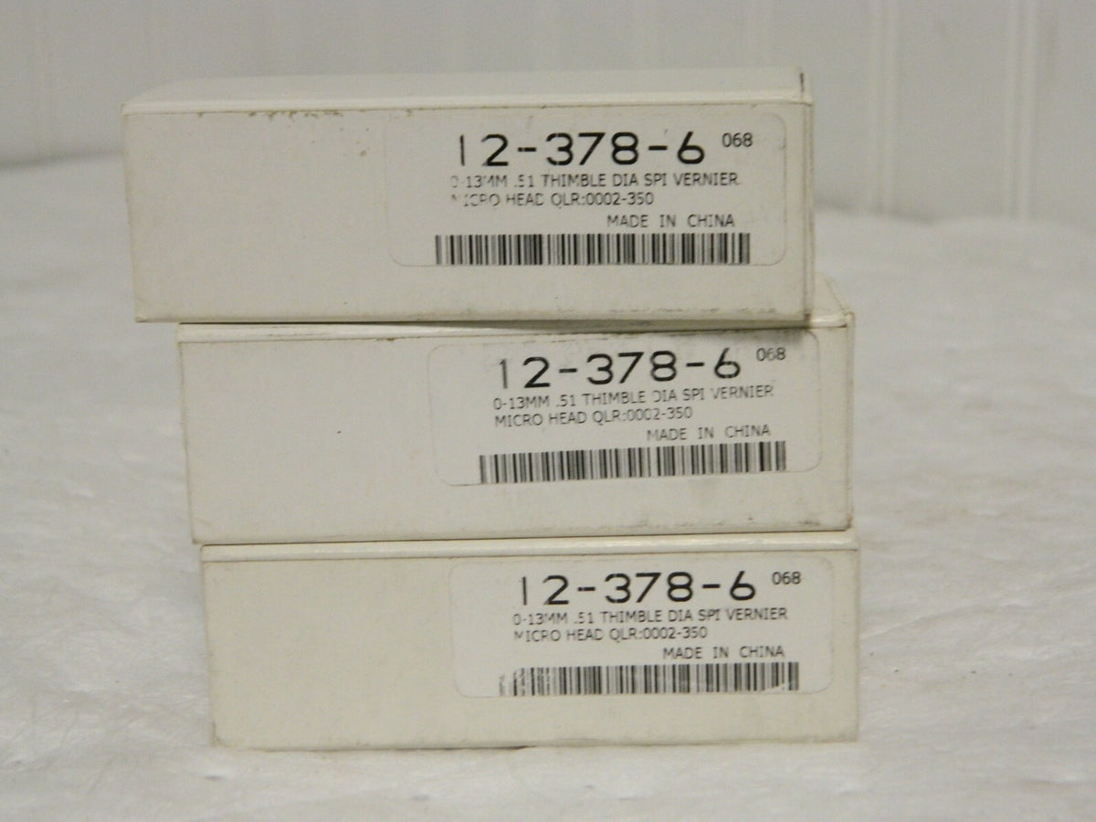 SPI 0-13mm  0.01mm  0002-050 Vernier Micrometer Heads Qty 3 12-378-6