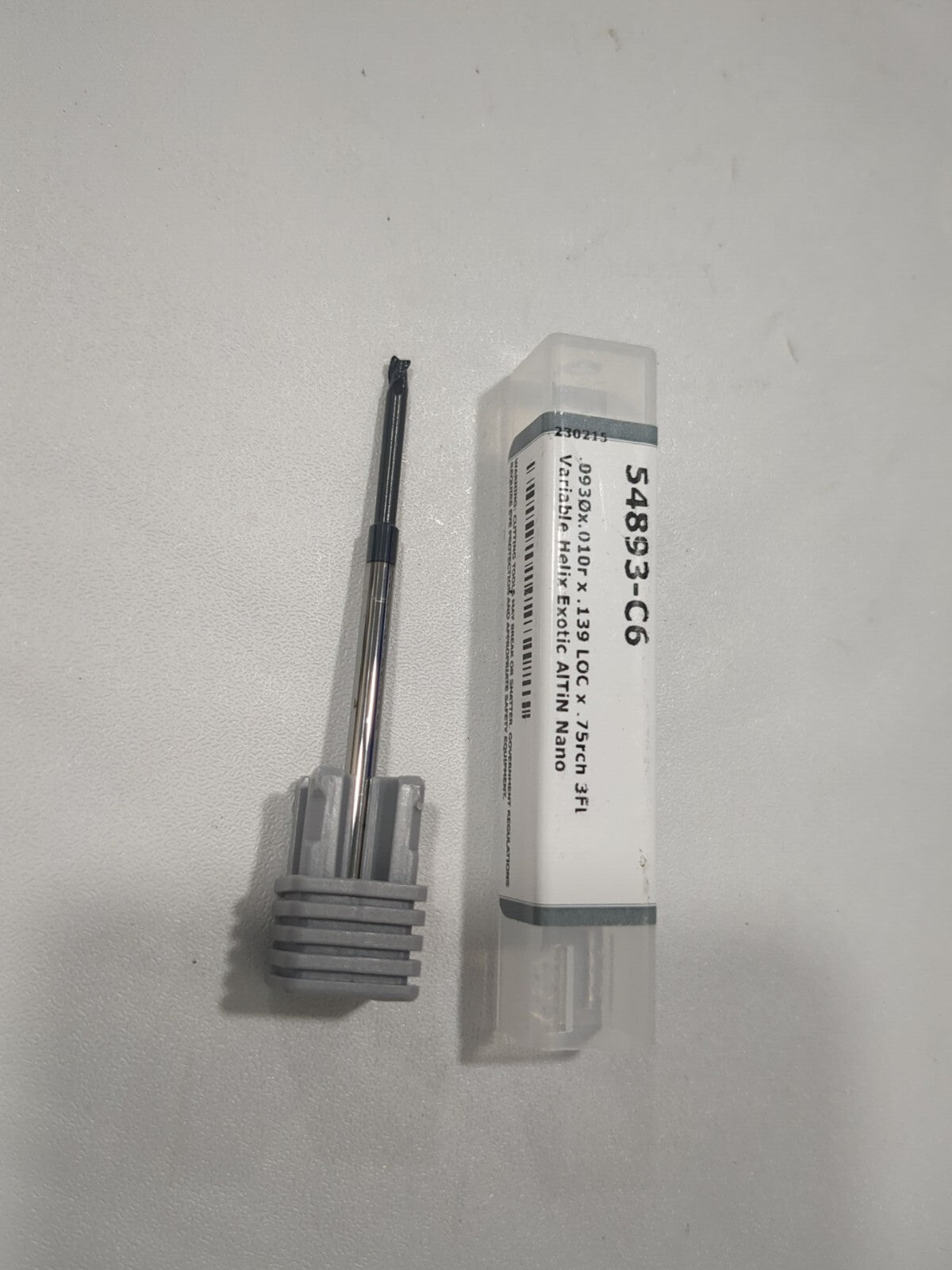HARVEY TOOL Corner Radius End Mill 0.0930"Dia 3 Fl Solid Carbide 54893-C6