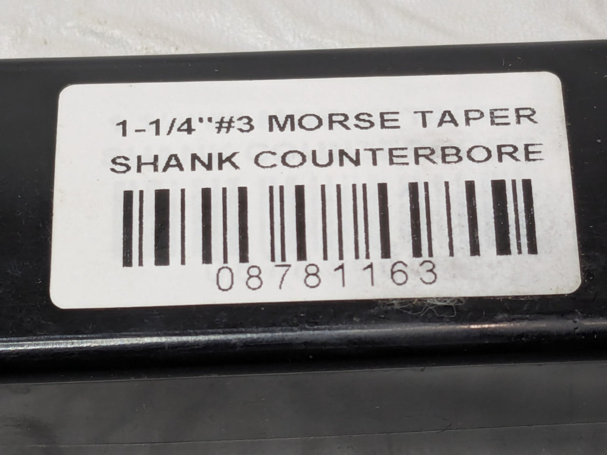Interchangeable Pilot Counterbore 3MT HSS 1-1/4" Dia 5FL 08781163