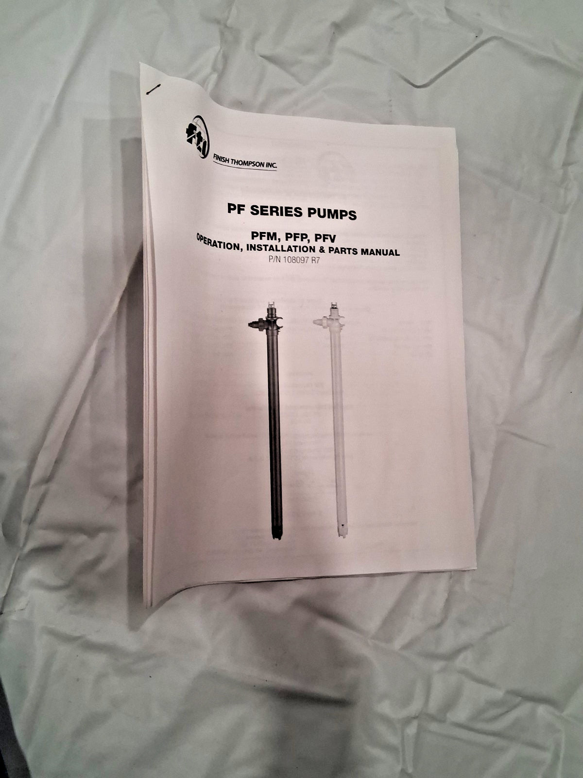 Finish Thompson PF Series PFM Polypropylene Drum Pump Tube DPFP006