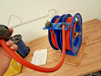 COXREELS Hose Reel With Hose 50ft Long 3/8" ID Hose C-LP-350-350
