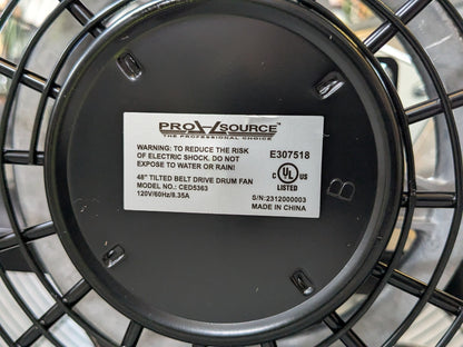 Pro Source 48" Portable Industrial Drum Fan 2-Speed 15500 CFM 120v LOCAL PI