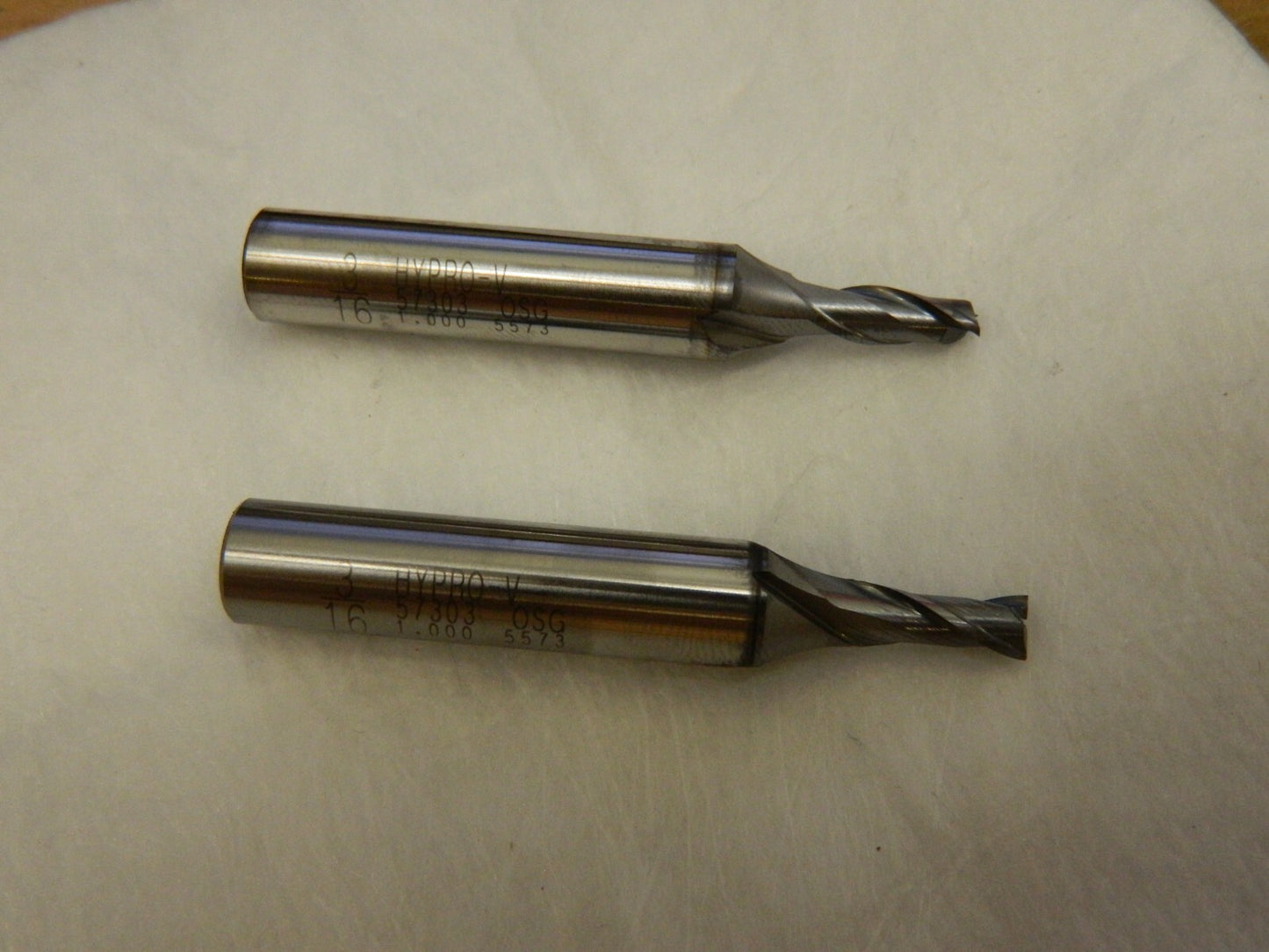 OSG Square End Mills qty 2 3/16'' 2 Fl HSS 5730308