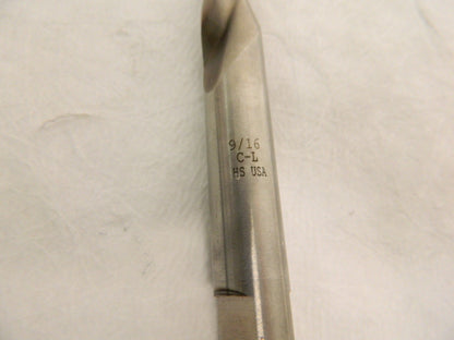 Chicago-Latrobe 9/16" 135° Parabolic Flute HSS Taper Length Drill Bit 68836