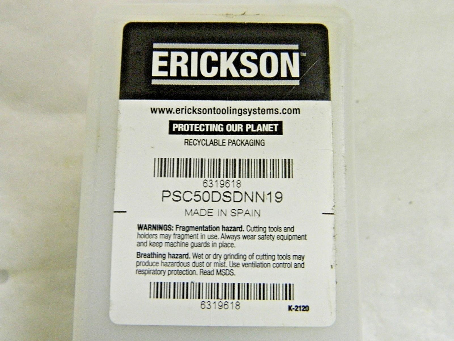 Erickson Cutting Unit D-Clamp 65mm 45º 6319620 PSC50DSDNN19