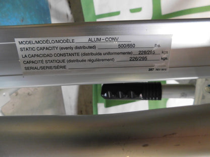 VESTIL Hand Truck: 20-1/2" Wide, 19" Deep PARTS/REPAIR/INCOMPLETE  ALUM-CONV