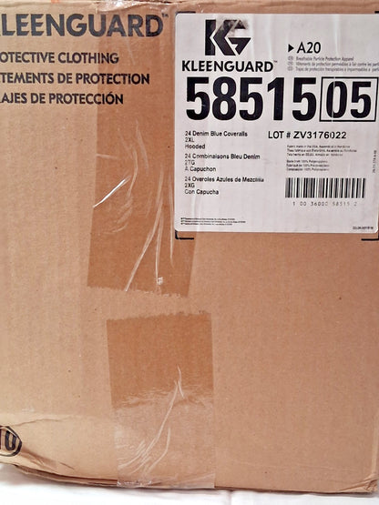 KleenGuard Disposable Coveralls A20 2XL Blue Hood QTY24 58515