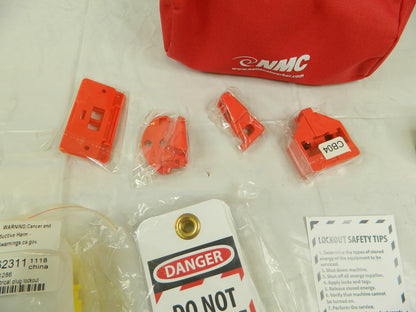 NMC 18 Piece Electrical Lockout Kit Keyed Differently, Comes in Pouch BLOK3