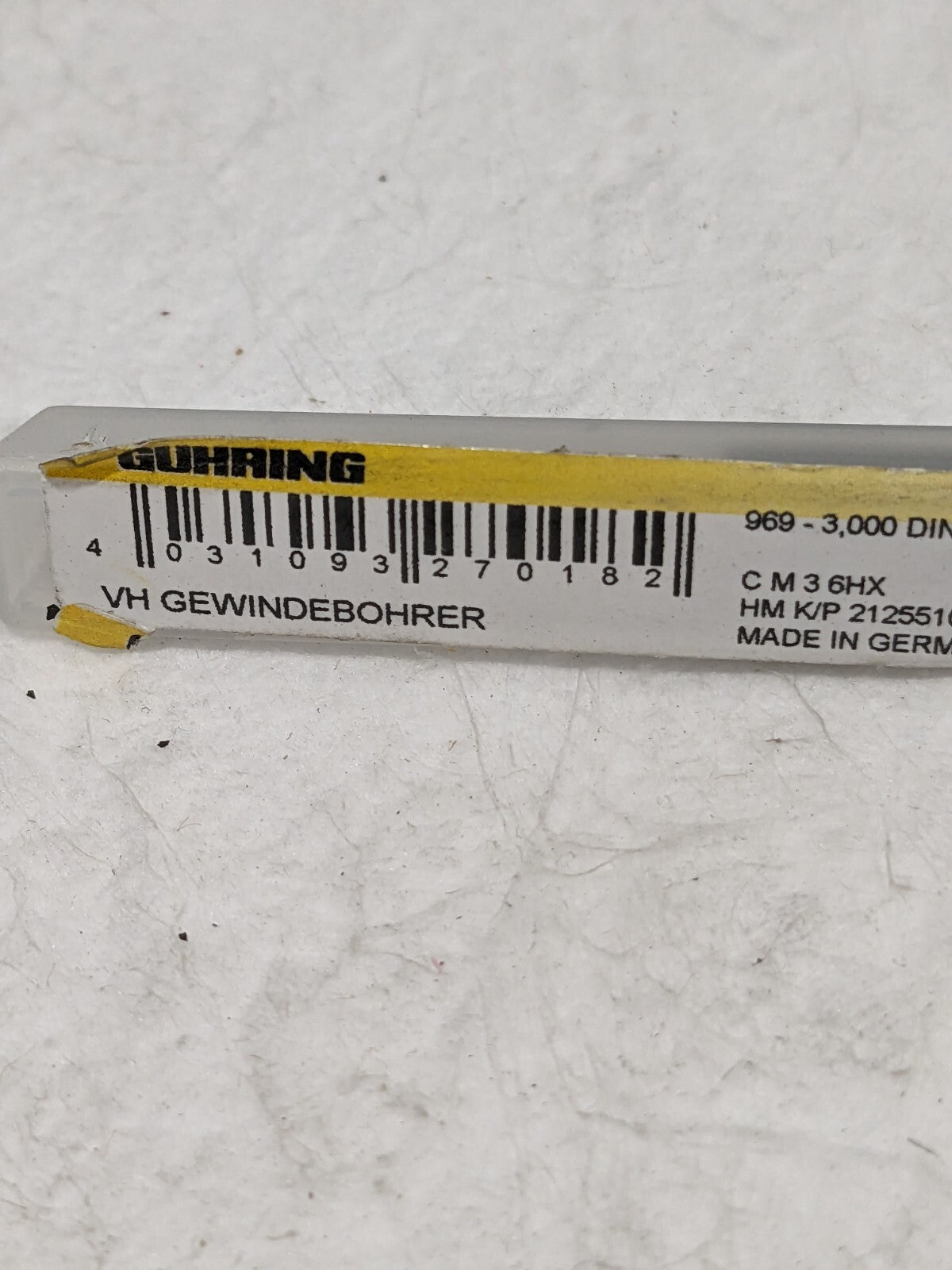 GUHRING Spiral Point Tap: M4x0.70 Metric, 3 Flutes 9009690040000