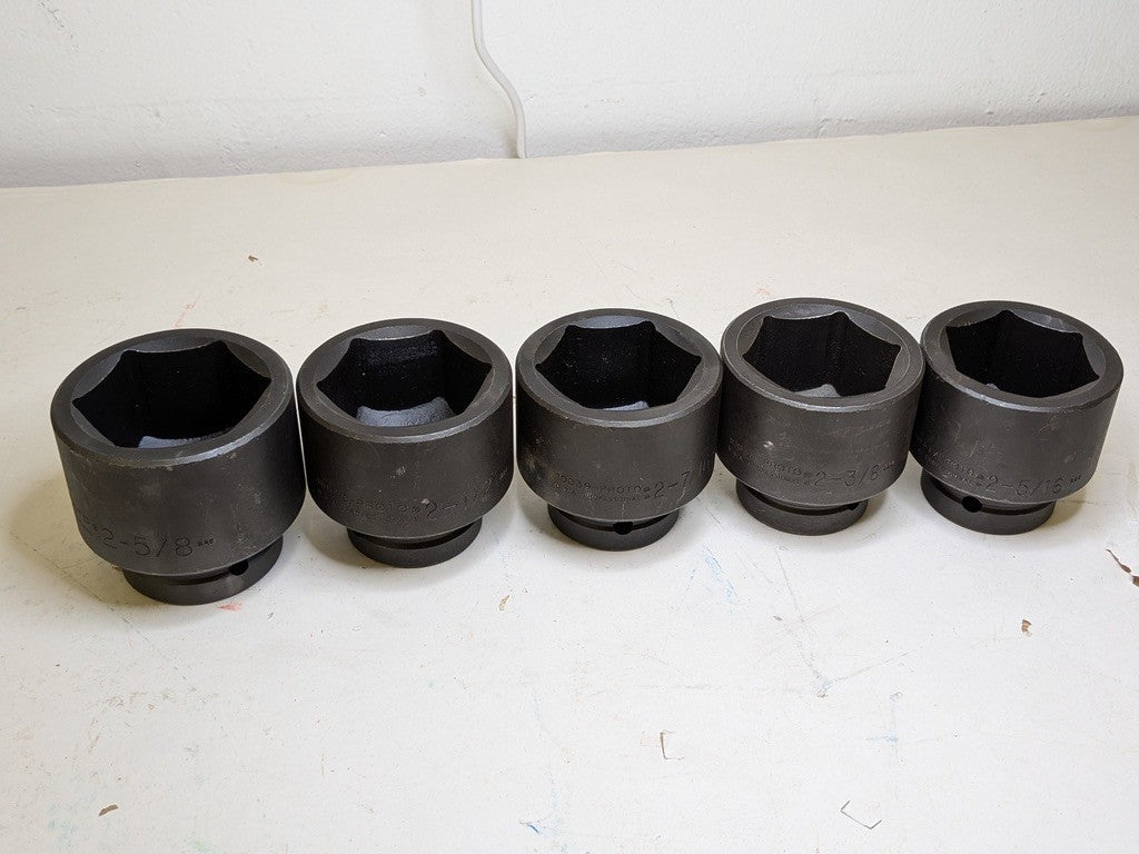 Proto 14 Piece Impact Socket Set 1" Drive 6 Point 2-1/16" to 3" Size Range