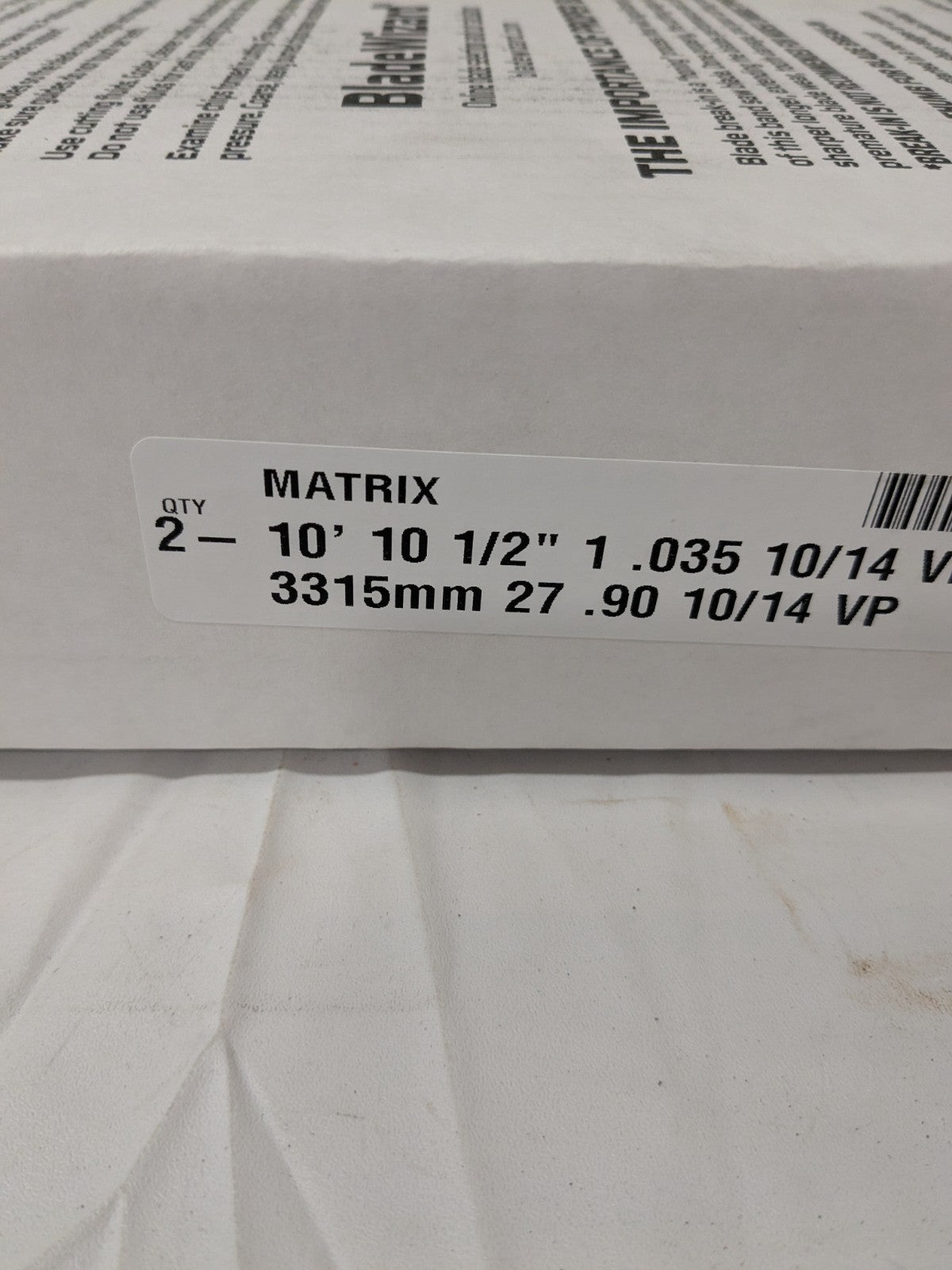 M.K. Morse Welded Bandsaw Blade 10' 10-1/2 L, 1" W, 10- 14 TPI Qty 2 3955131304
