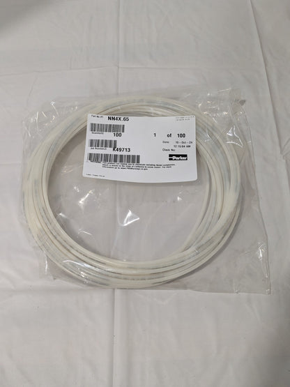 Parker Nylon Tube: 100' Long 300 Max psi, -65 to 200 ° F, Natural NN4X.65
