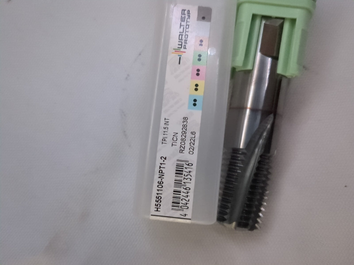 WALTER TOOLS Thread Mill Solid Carbide 1-2-npt H5551106-NPT1-2