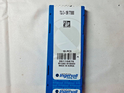 Ingersoll Carbide Parting Off Inserts TT9080 QTY 10 06110876