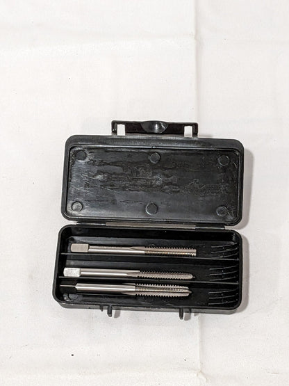 Interstate 3 Pc Tap Set: 1/4-20 UNC, 4 Flute, HSS, Bright Finish 04470233