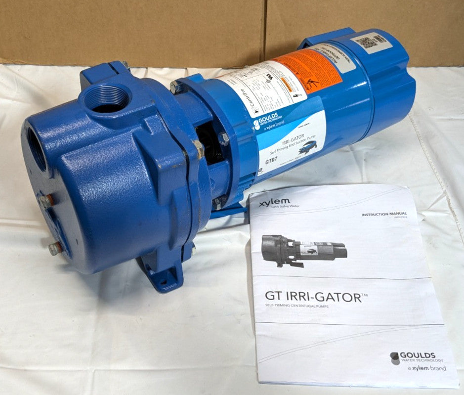 GOULDS PUMPS Irri-Gator Self-Priming Centrifugal Pump  115/230V  3/4hp  GT07