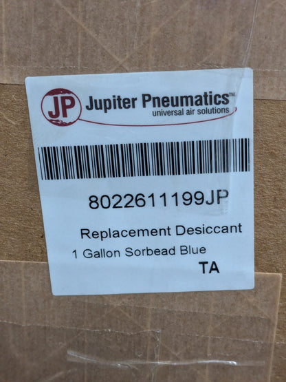 Jupiter Pneumatics 1 Gal Air Dryer Jug Sorbead Blue Desiccant 8022611199JP