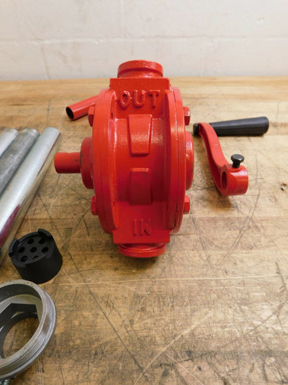 Pro-Grade Cast Iron Hand Operated Siphon Pump 1" Outlet WS-PU-ROTA1-1