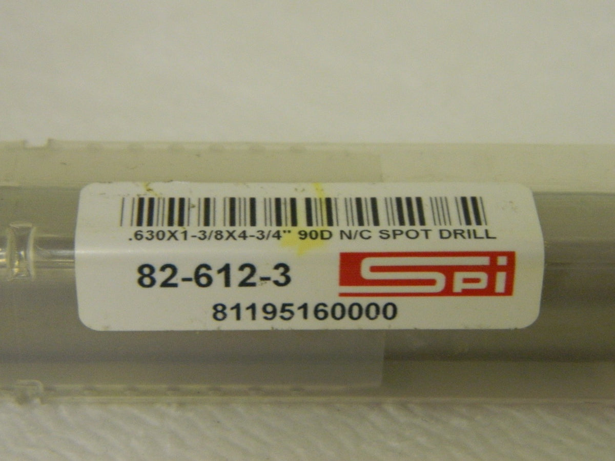 SPI Cobalt Spotting Drill 0.63" x 1-3/8" x 4-3/4" 90° Point Angle 82-612-3