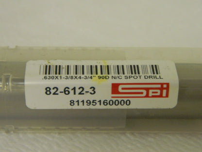 SPI Cobalt Spotting Drill 0.63" x 1-3/8" x 4-3/4" 90° Point Angle 82-612-3