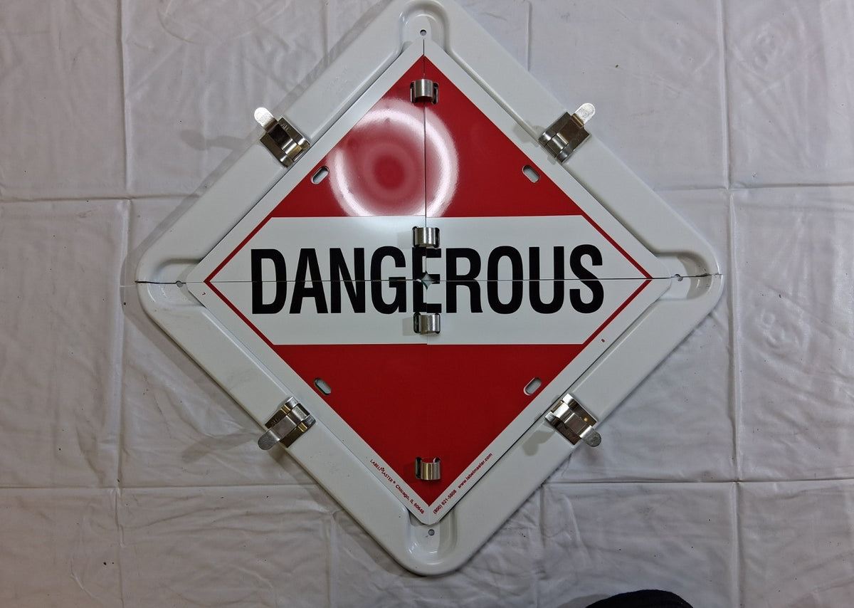 Labelmaster Aluminum Standard DOT Flip Placard 81-8W4CC