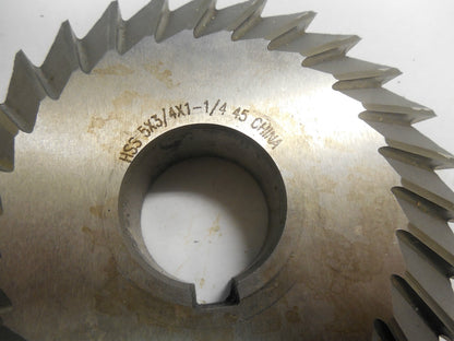 Value Collection 5" X 3/4" X 1-1/4" 45° HSS Double-Angle Cutter 328-4534