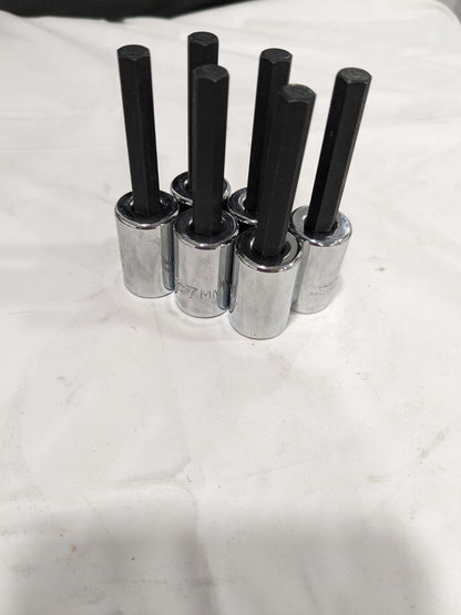 PROTO Hand Hex Bit Socket: 3/8" Drive, 7 mm Hex Qty 6 J4990-7M