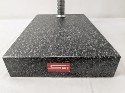 SPI Granite Base Comparator Gage Stand w/10" Post 12" x 8" x 2&qu