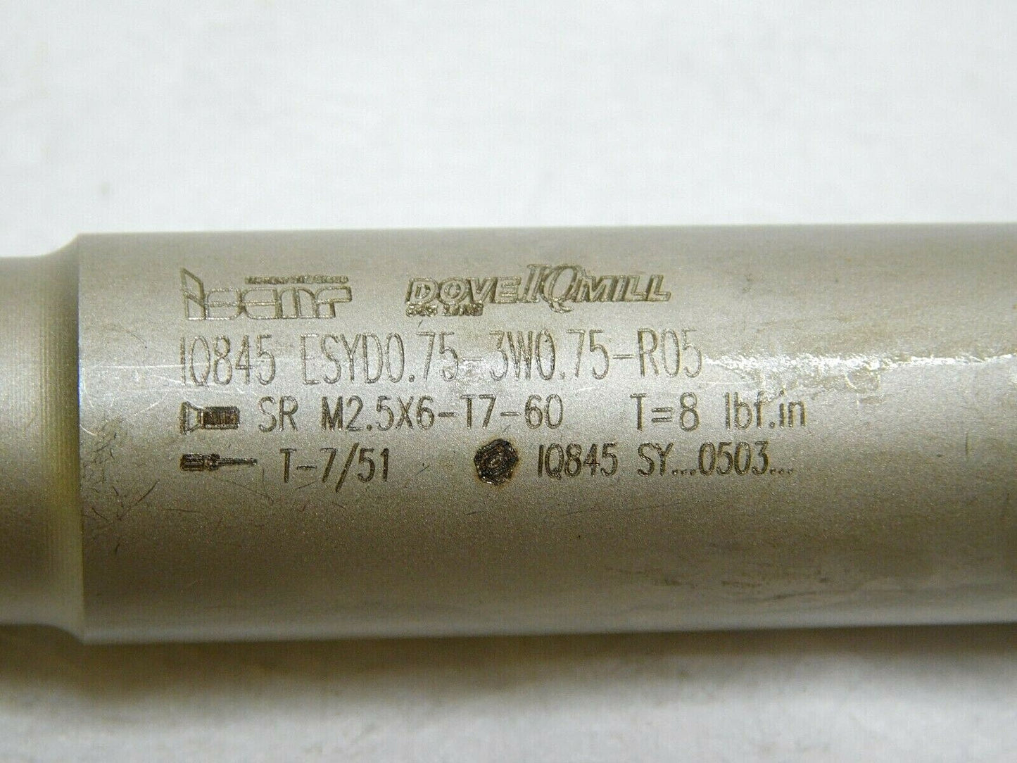 Iscar DOVEIQMILL Indexable End Mill 0.96"CD IQ845 ESYD0.75-3W0.75-R05 31066
