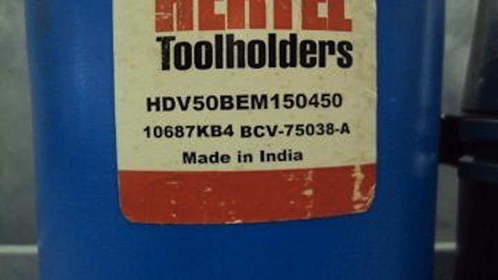 Hertel End Mill Holder 50 V-Flange Mount 1-1/2" Bore #HDV50BEM150450