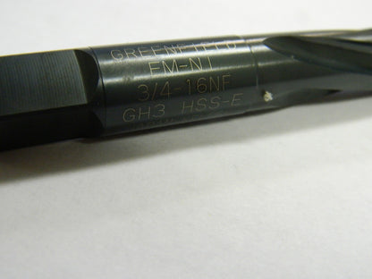 Greenfield Bottom Spiral Tap 3/4 - 16 GH3 NF 4FL HSS-E 87528