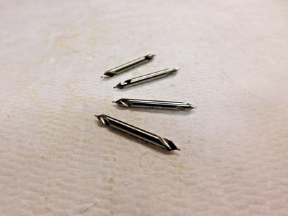 SPI Combined Drill &amp; Countersink #00 0.025" Dia 60º Angle HSS Lot of 4