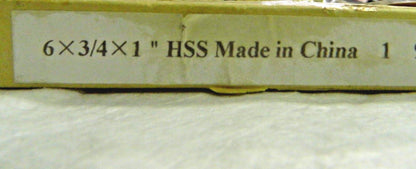 Precision Side Milling Cutter HSS 6" Diam x 3/4" W x 1" Hole 24T