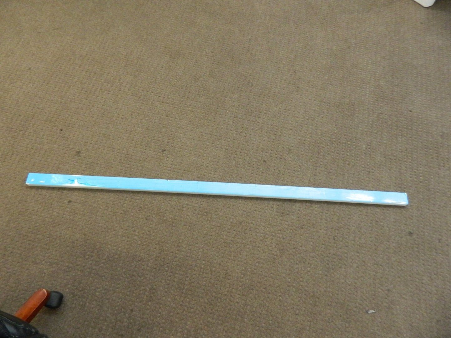 Plastic Bar:  Polyethylene, 1" Thick, 60" Long, PS-UHMW-908