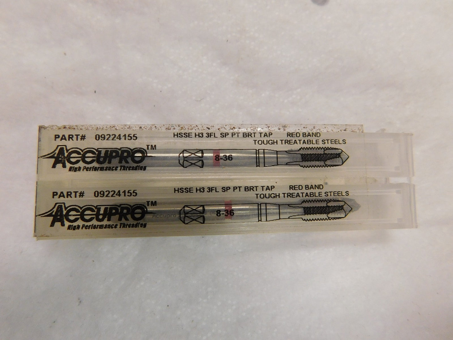 Accupro #8-36 UNF 3 Fl  Vanadium HSS Spiral Point Tap QTY 4 09224155