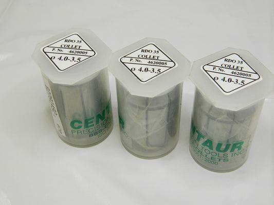 Centaur Precision Spring Collet RDO 35 4MM Qty 3 4620005
