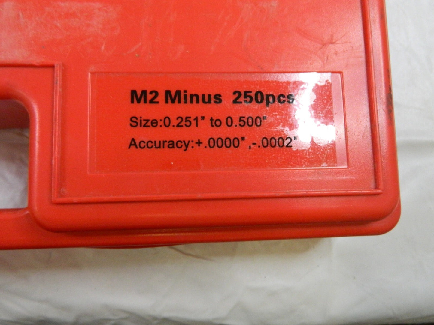 Class ZZ Plug Gage Set: 0.251 to 0.5 Range, 250 Pc 616-81210
