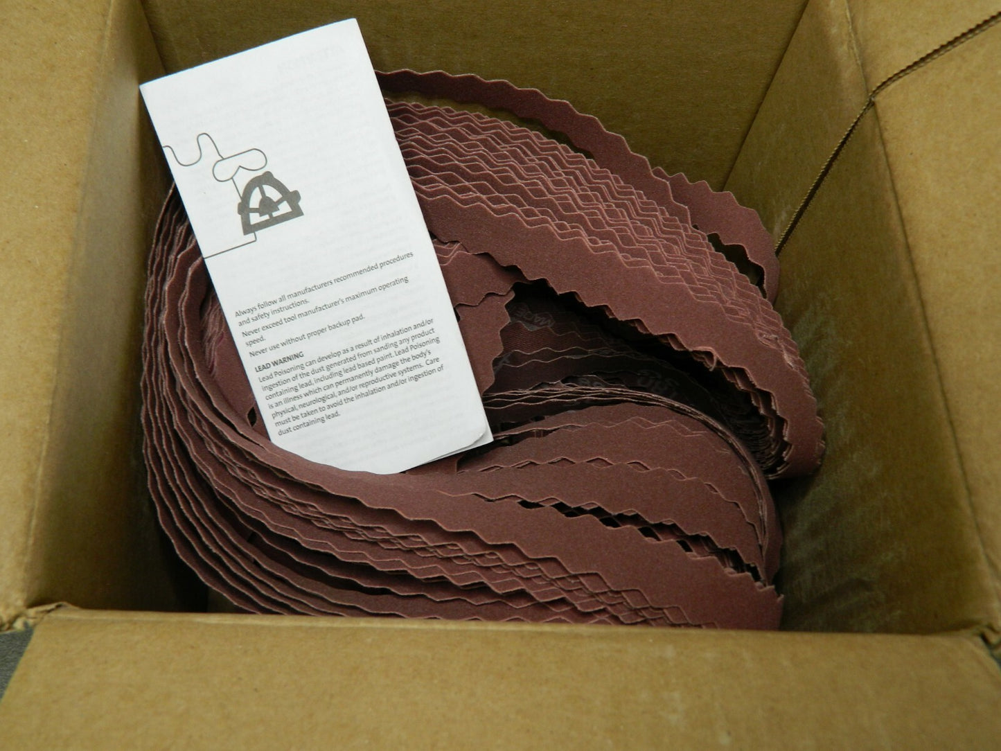 Norton Aluminum Oxide Belts Aprx 50 Pack 1/2" Wide 24" Long 320 Grit 7