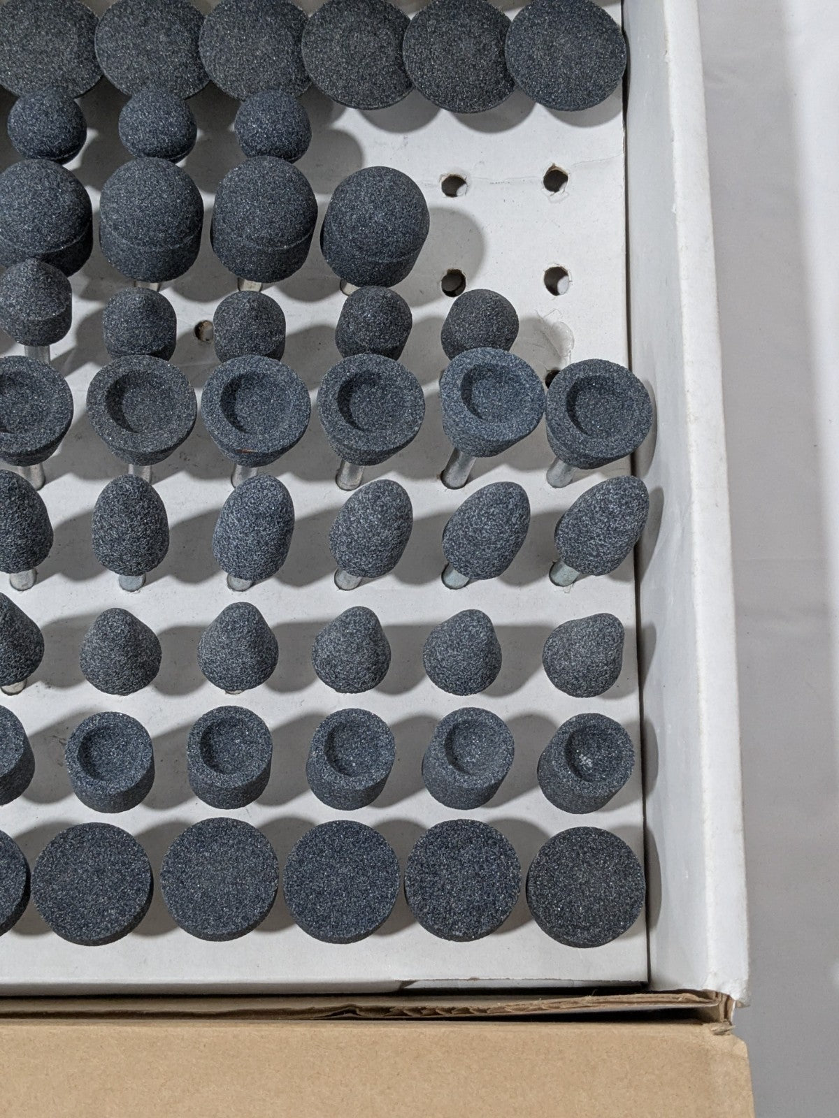 Grier 93 Pc AO Vitrified Mounted Stone Abrasive Point Set KIT-1/4-BLUE100